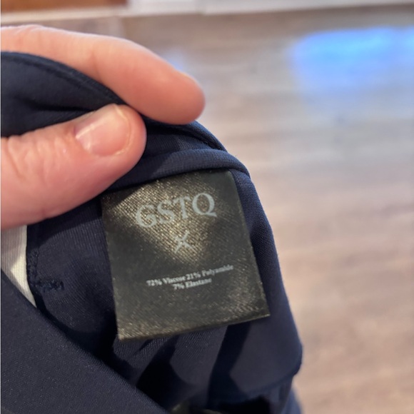 Gstq Side Stripe Wide Leg Pant Midnight Sz 8 NWT - Picture 10 of 11